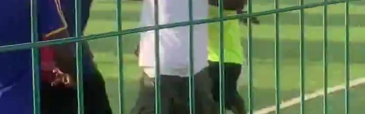 PG电子登录入口-一片混乱！加纳联赛助理裁判遭球迷追打，在场上狼狈逃避